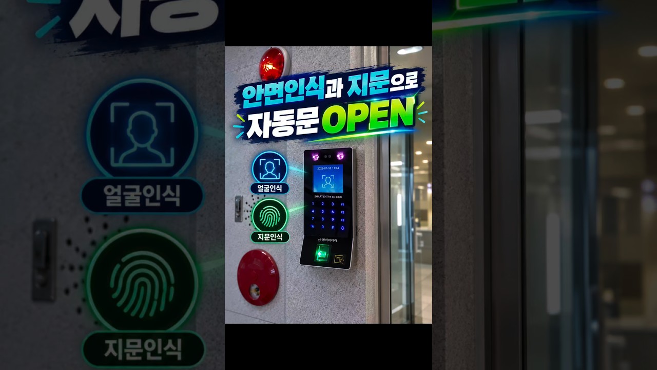 출입통제 없는 사무실 자동문은 아무나 열립니다 | 강남구 지문 하나로 여는 SE-B300 설치 현장
